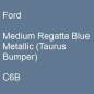 Preview: Ford, Medium Regatta Blue Metallic (Taurus Bumper), C6B.